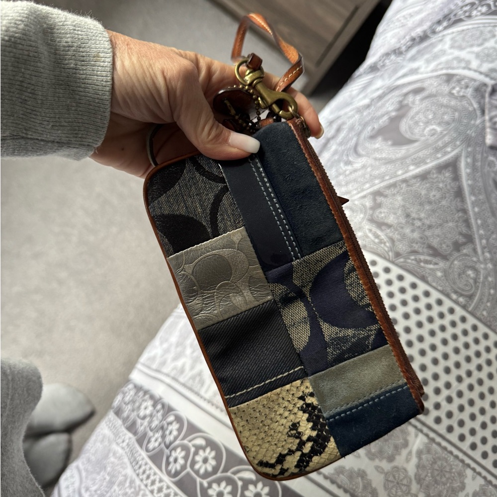 Coach Patchwork Wristlet